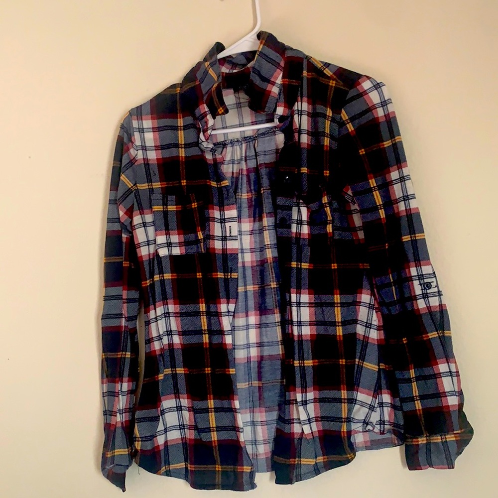 Cute 100% polyester button down